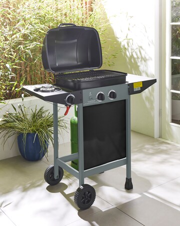 2 Burner Gas BBQ with Side Burner
