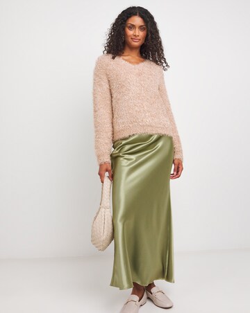 Tinsel V Neck Jumper