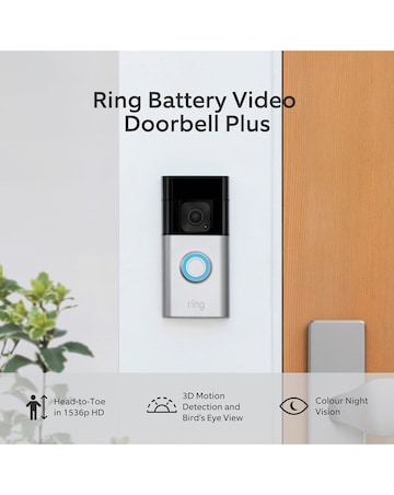 Ring Battery Doorbell Plus - Silver