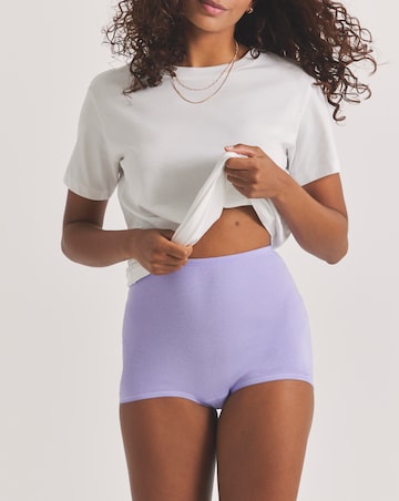 Pretty Secrets (5 Pack) Cotton Comfort Shorts Blue Multi