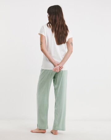 Enjoy Today Embroidered Cotton Top Pyjama Set