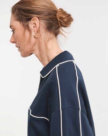 Collared Varsity Sweatshirt