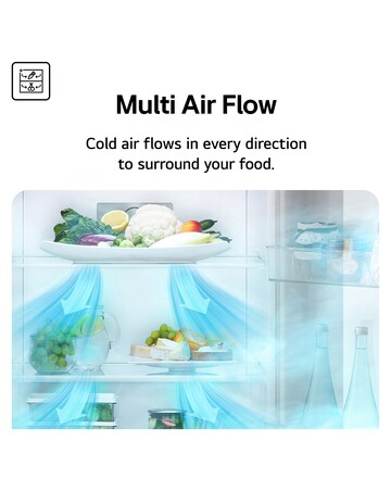 LG GBBSJ2CCPY 60/40 Tall Fridge Freezer - Silver + Install
