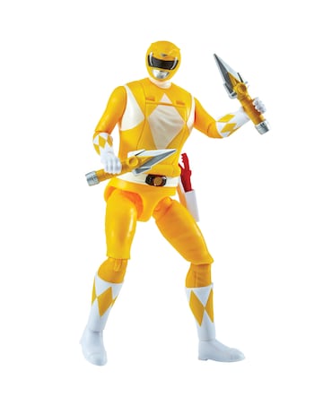 Mighty Morphin Power Rangers Auto Morphin Yellow Ranger Figure