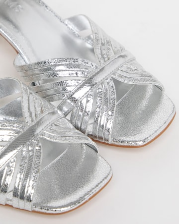 Oak Strappy Block Heel Sandals - Wide Fit (E)