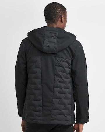 Snowdonia Black Soft Shell Hybrid Jacket