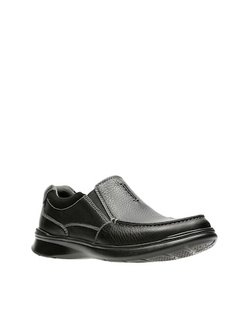 Clarks Cotrell Leather Shoe - Black