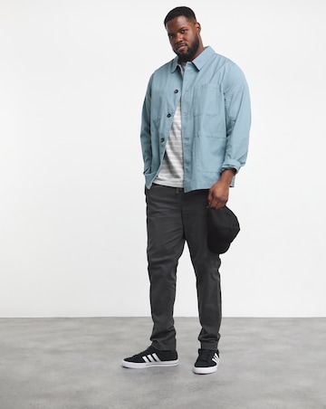 Elasticated Waist Cuffed Chino Trouser