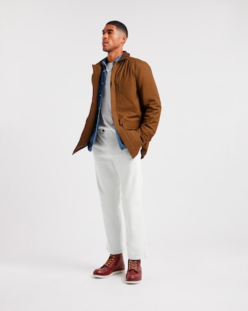Brown Cotton Worker Jacket