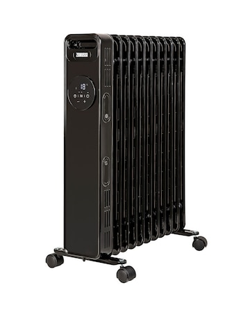 Zanussi Black 11 Fin Oil-Filled Radiator With Touch Control