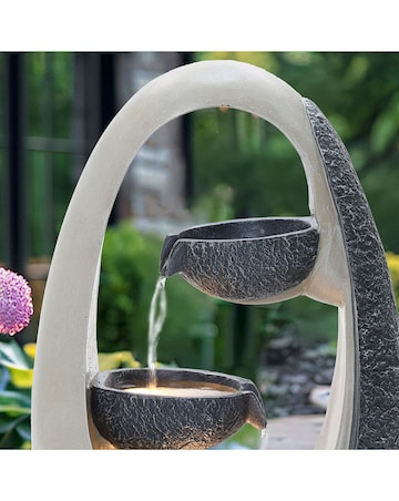 Charles Bentley 2 Tier Cascading Bowls Oval Water Feature