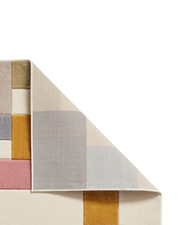 Think Rugs Matrix Modern Geometric Rug - Blocks Multi