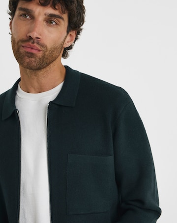 Folio Knitted Zip Through Shirt