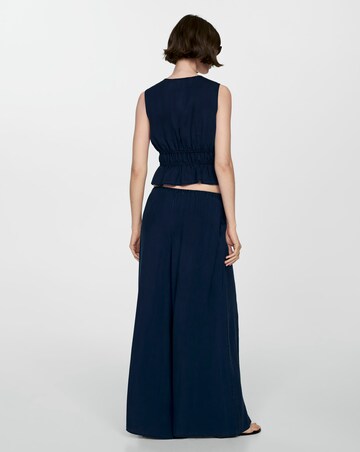 Mango Milos Lyocell Elastic Waistband Trousers