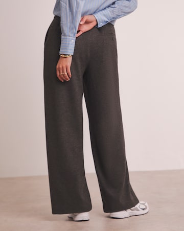 Anthology Brushed Wide Leg Trousers with Stretch