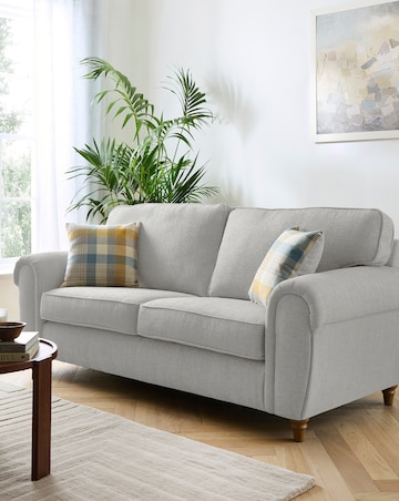 Edgar Fabric 3 Seater Sofa