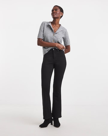 Black Superstretch Bootcut Jeans
