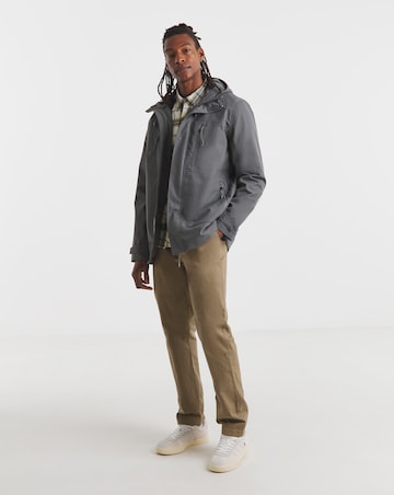 Grey Fleece Lined Waterproof Anorak