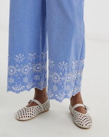 JdY Marina Embroidered Ankle Trouser