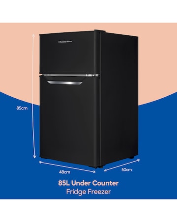 Russell Hobbs RH85UCFF482E1B Under Counter Fridge Freezer - Black