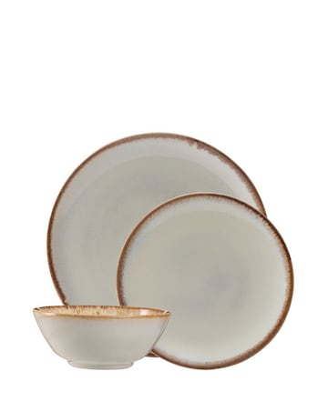 Mason Cash Cream Reactive Glaze 12 Piece Dinner Set