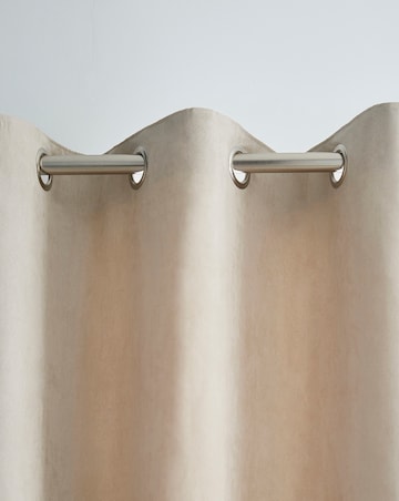 Faux Suede Eyelet Curtains