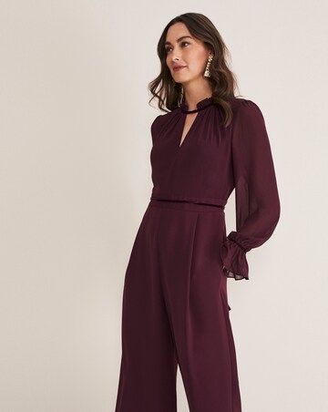 Phase Eight Una Velvet Trim Jumpsuit