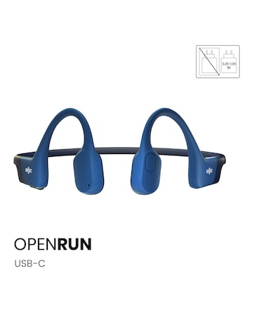 Shokz OpenRun Bone Conduction Open-Ear Headphones - Blue
