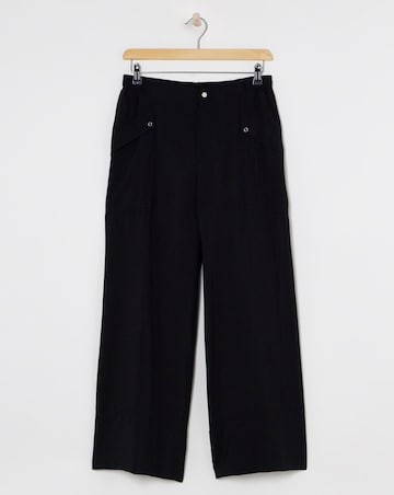 Black Wide Leg Tech Pant