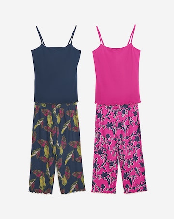 Pretty Lounge 2 Pack Pyjama Culotte Sets