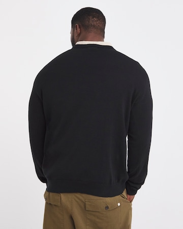 Cotton Knitted Crew Neck Jumper Long