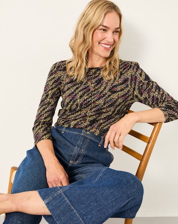 FatFace Ria Stretchy Texture Top