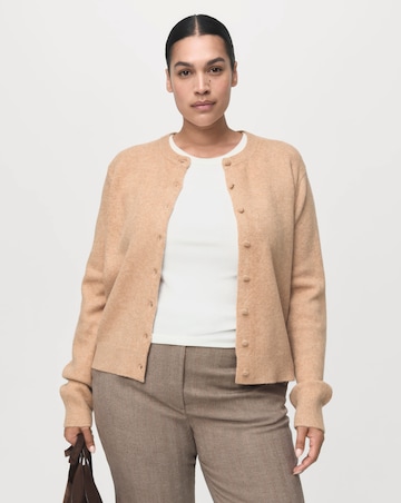 Mango Cropped Tailored Pinstripe Trousers