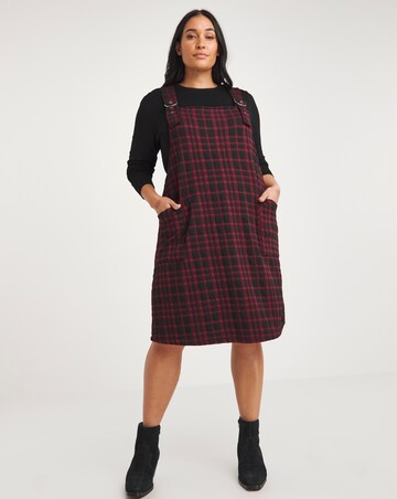 Joe Browns Checked Midi Pinafore Dress