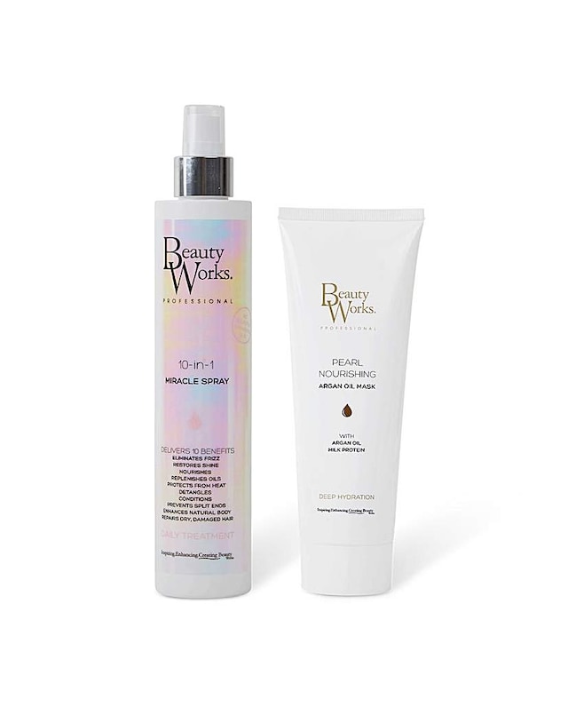 Beauty Works 10-in-1 Miracle Spray and Pearl Nourishing Mask Bundle