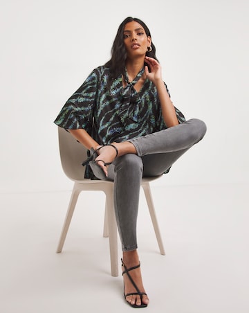 Joanna Hope Tie Neck Blouse