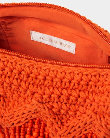 Accessorize Beaded Macrame Crossbody Bag