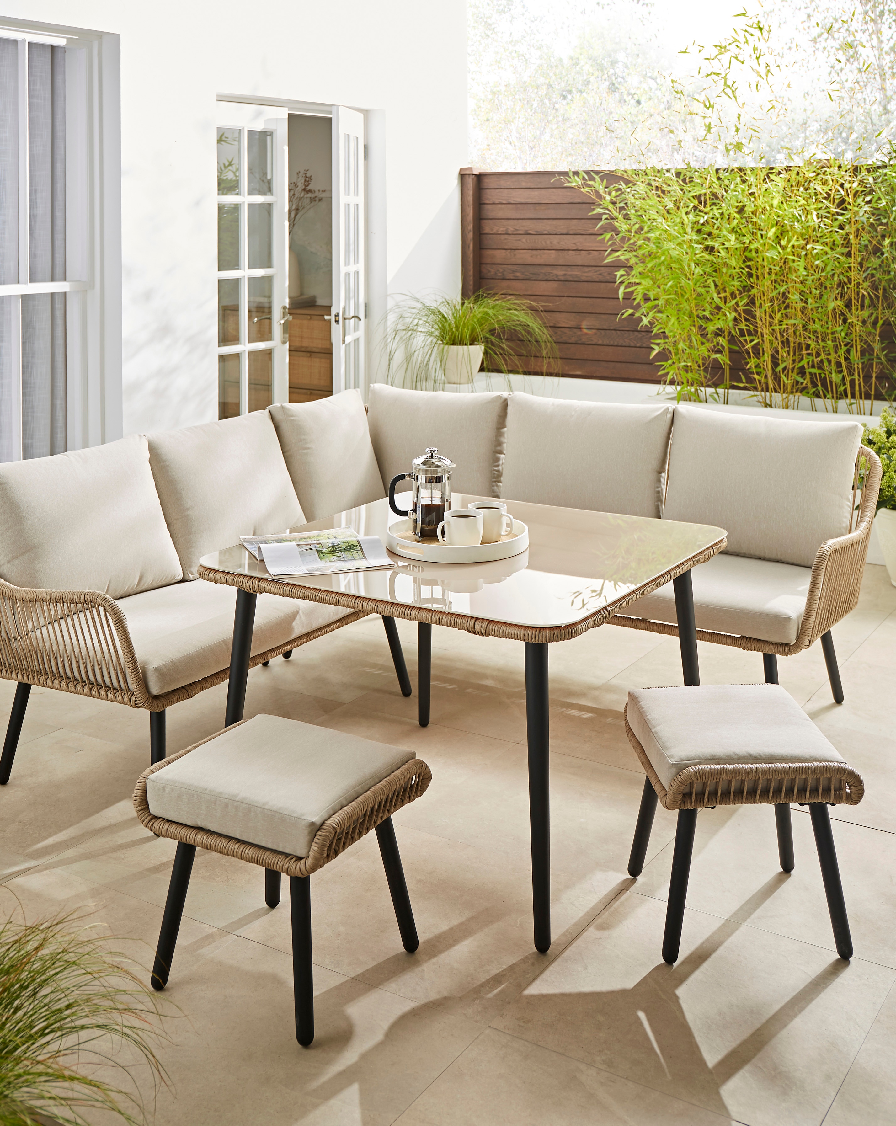 Malta Corner Sofa Set | JD Williams