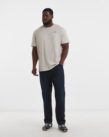 Jack & Jones Zane Back Graphic T-Shirt - Cream