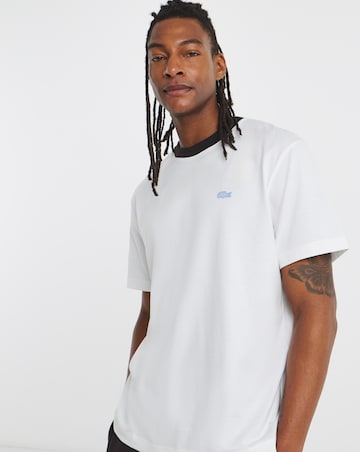 Lacoste Short Sleeve Ringer T-Shirt - White