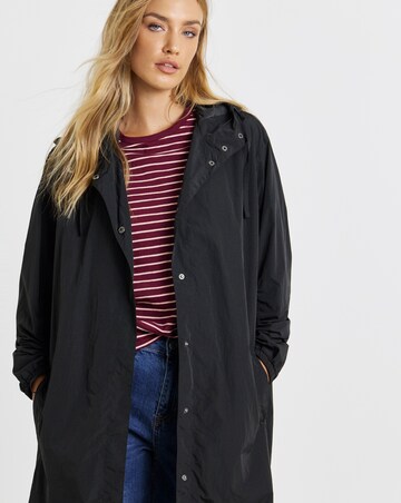 Simply Be Black Utility Parachute Jacket