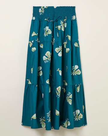 FatFace Ricky Fig Print Midi Skirt