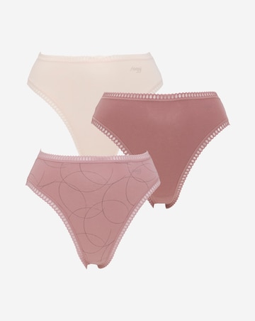 Sloggi (3 Pack) Go Crush Tai Knickers Pink Mix
