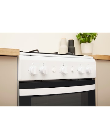 Indesit Cloe IS5G1KMW Gas Single 50cm Cooker White