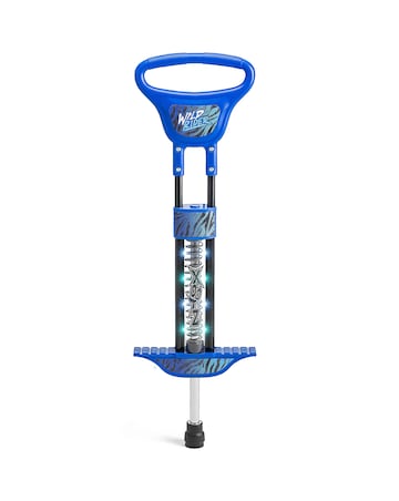 Xootz Rider LED Pogo - Blue Tiger