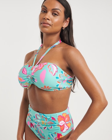 Bandeau Top & High Waist Bikini Set