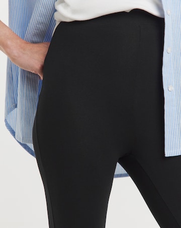 2 Pack Black Jersey High Waisted Leggings