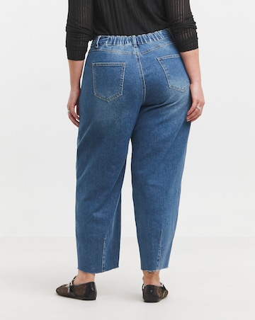 Simply Be Mid Wash Tapered Leg Jean