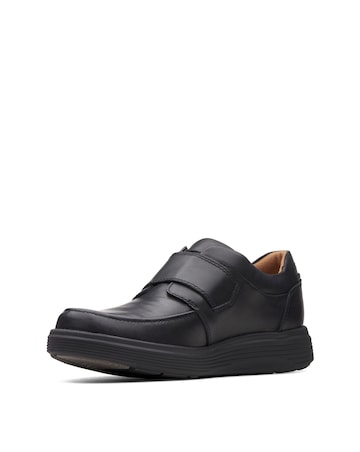 Clarks Un Abode Strap Wide Fit Shoes - Black