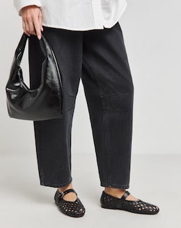 Anthology Valerian Leather Woven Mary Jane Ballerinas - Standard Fit (D)